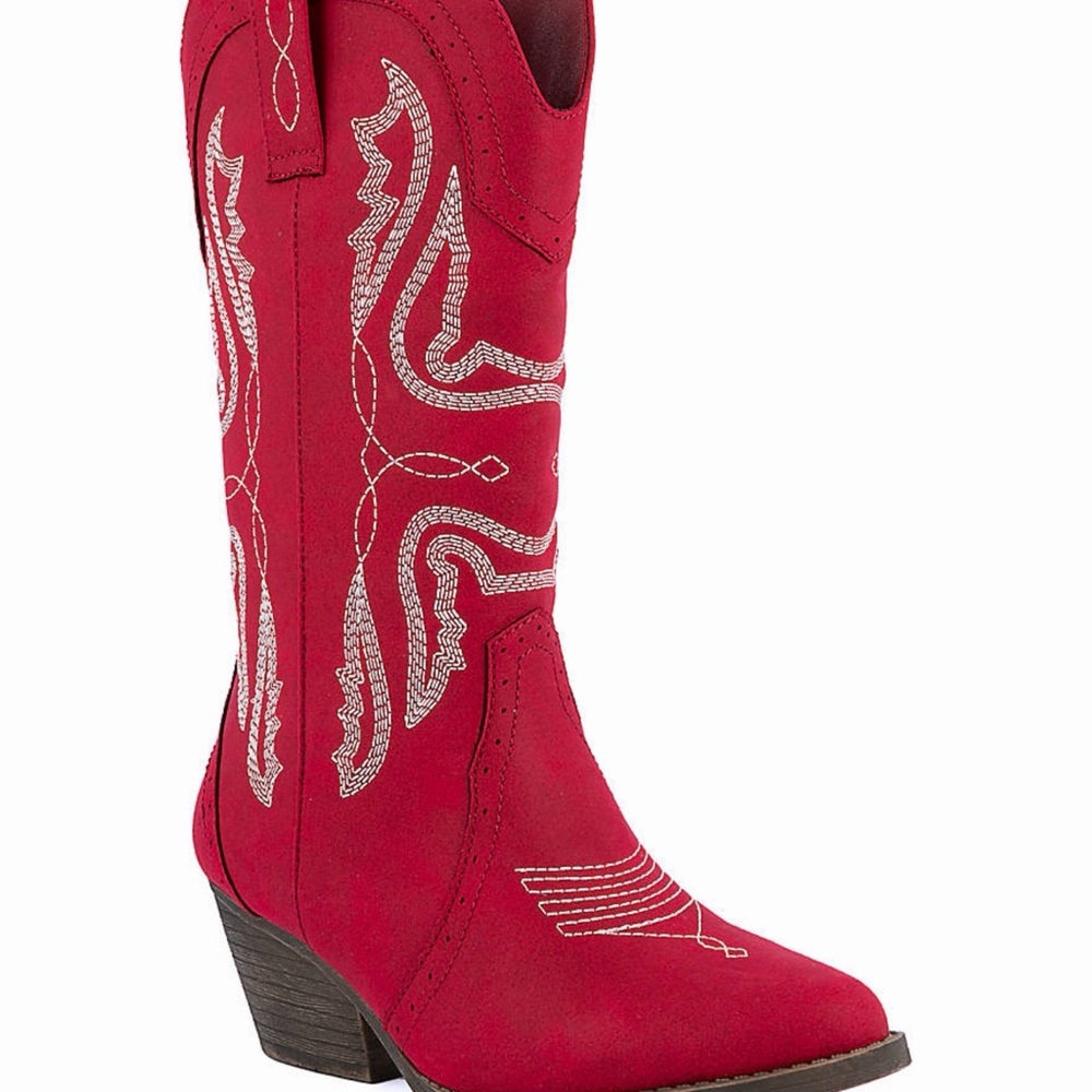 True Craft Red Heeled Western Boots